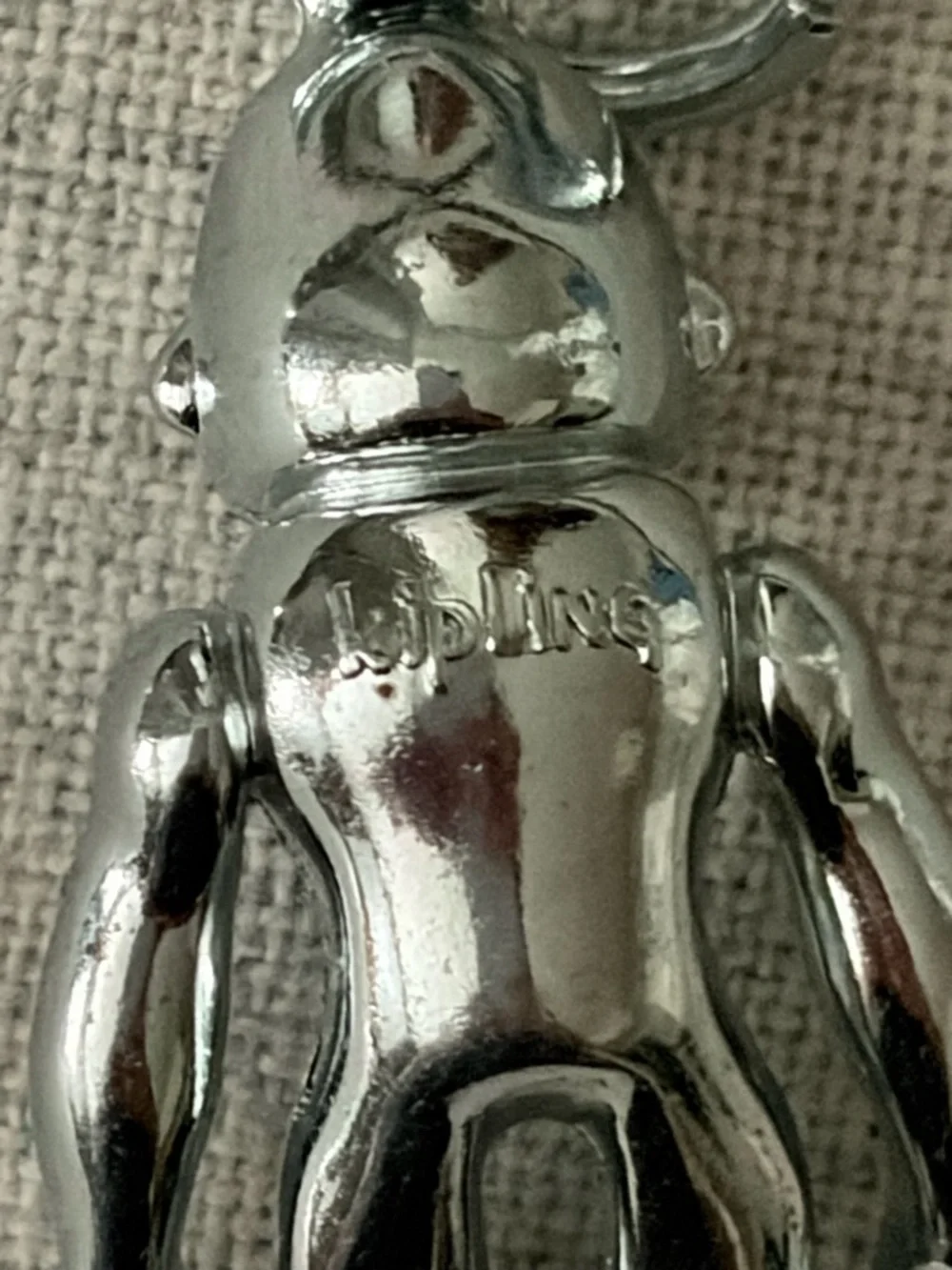 Kipling Silver Metal Gorilla Keychain NEW